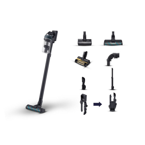 Samsung VS20C8524TB Aspirador vertical 2 em 1 Bateria Seco Sem bolsa 580 W Preto, Azul