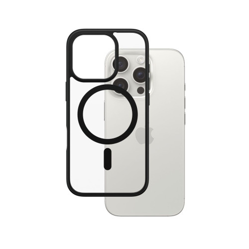 PanzerGlass PG HardC Blk MagS iPhone 16 6.3Inch Pro capa para telemóvel Transparente