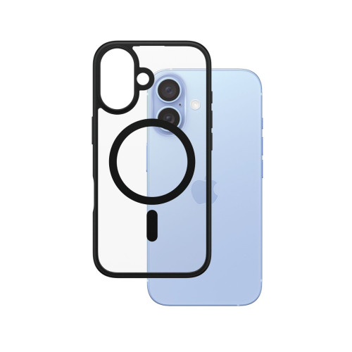 PanzerGlass PG HardCase Black MagS iPhone 16 6.1Inch capa para telemóvel Transparente