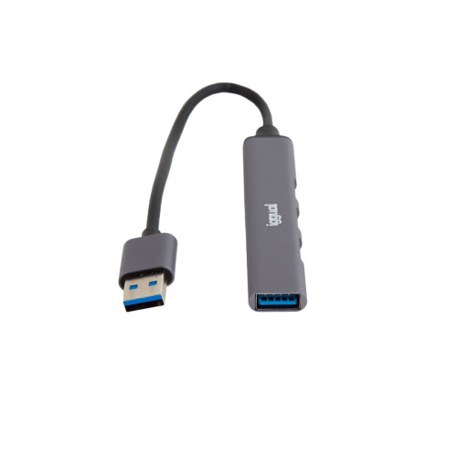 iggual IGG318454 hub de interface USB 3.2 Gen 1 (3.1 Gen 1) Type-A 5000 Mbit s Cinzento