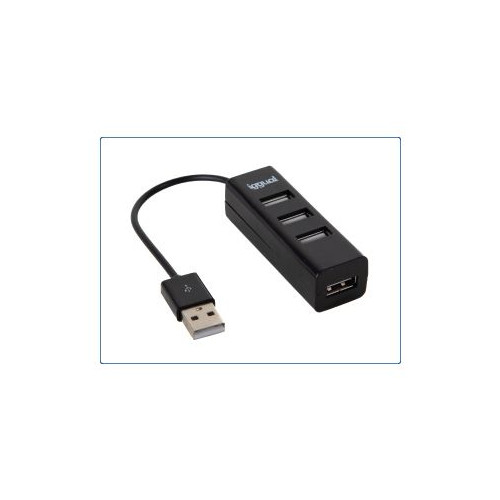 iggual HUB-A-4p USB 2.0 480 Mbit s Preto