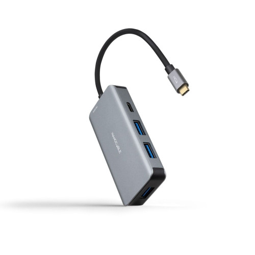Nanocable 10.16.1005 hub de interface USB 3.2 Gen 1 (3.1 Gen 1) Type-C 5000 Mbit s Cinzento