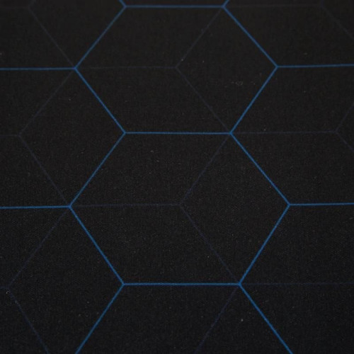 iggual Hexa 1 Tapete Gaming Preto, Azul