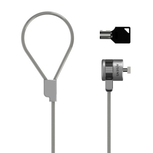 AISENS ASLK-D40K02-SL cadeado antirroubo Prateado 1,5 m