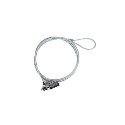 iggual Secure 4D cadeado antirroubo Prateado 1,5 m
