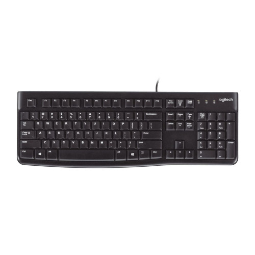 Logitech K120 Corded Keyboard teclado Universal USB QWERTY Espanhol Preto