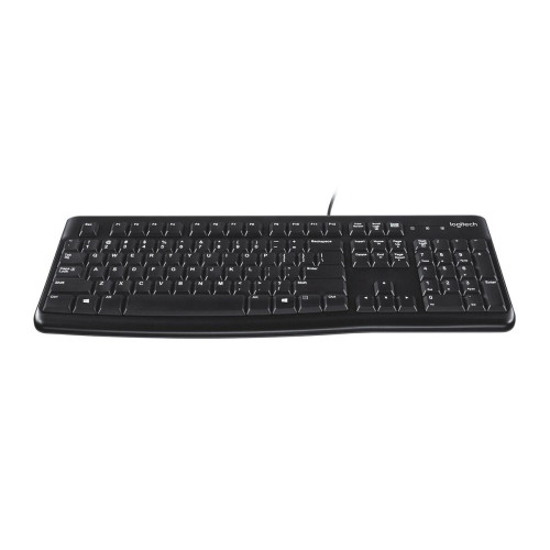 Logitech K120 Corded Keyboard teclado Universal USB QWERTY Espanhol Preto
