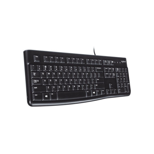 Logitech K120 Corded Keyboard teclado Universal USB QWERTY Espanhol Preto