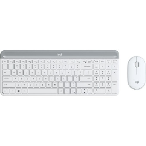 Logitech MK470 teclado Rato incluído Escritório RF Wireless Espanhol Branco