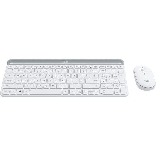 Logitech MK470 teclado Rato incluído Escritório RF Wireless Espanhol Branco