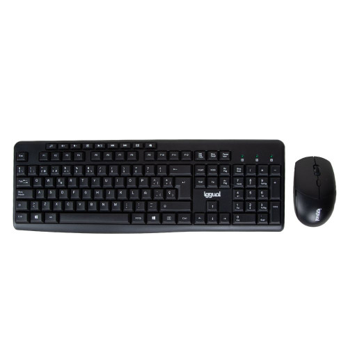 iggual WMK-BASIC teclado Rato incluído Escritório RF Wireless QWERTY Preto