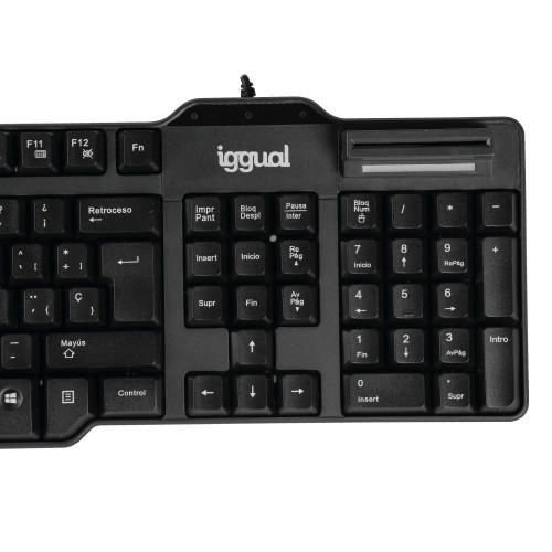 iggual IGG319000 teclado Escritório USB QWERTY Preto