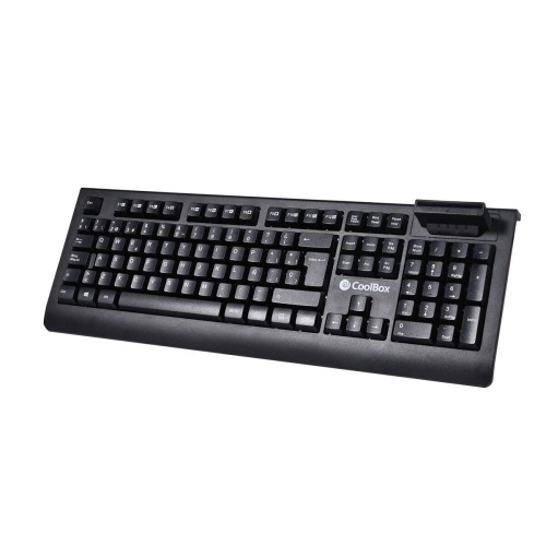 CoolBox COO-TEC04DNI teclado Escritório USB QWERTY Espanhol Preto