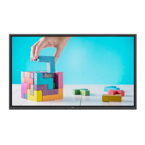 Philips E-Line 86BDL4152E 00 Plasma digital 2,18 m (86") Wi-Fi 400 cd m² 4K Ultra HD Preto Ecrã táctil Processador built-in