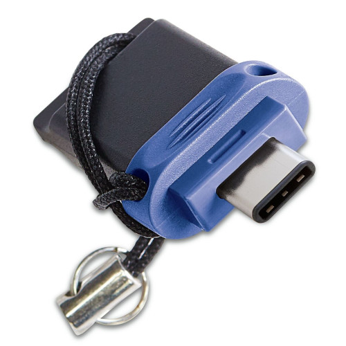 Verbatim 49966 unidade de memória USB 32 GB USB Type-A   USB Type-C 3.2 Gen 1 (3.1 Gen 1) Preto, Azul, Prateado