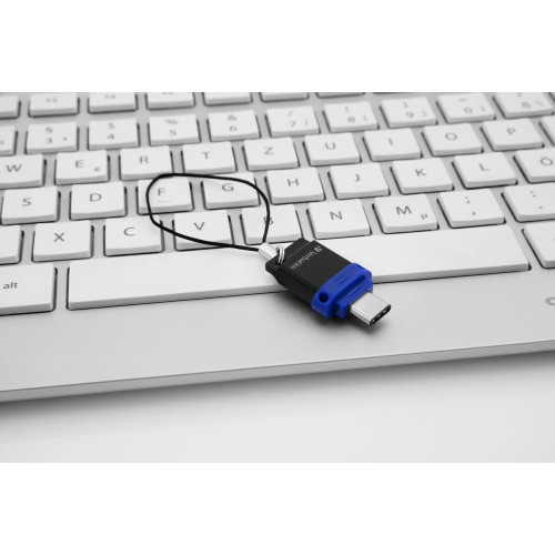 Verbatim 49966 unidade de memória USB 32 GB USB Type-A   USB Type-C 3.2 Gen 1 (3.1 Gen 1) Preto, Azul, Prateado