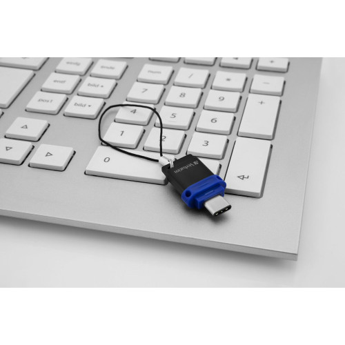 Verbatim 49966 unidade de memória USB 32 GB USB Type-A   USB Type-C 3.2 Gen 1 (3.1 Gen 1) Preto, Azul, Prateado