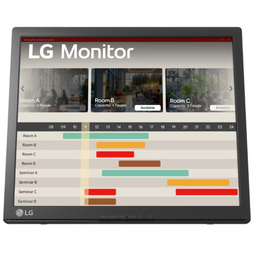 LG 17BR30T-B monitor de ecrã 43,2 cm (17") 1280 x 1024 pixels SXGA LED Ecrã táctil Tampo de mesa Preto