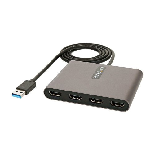 StarTech.com Adaptador USB 3.0 para 4x HDMI - Placa gráfica externa - Dongle adaptador gráfico USB Type-A para HDMI quádruplo -