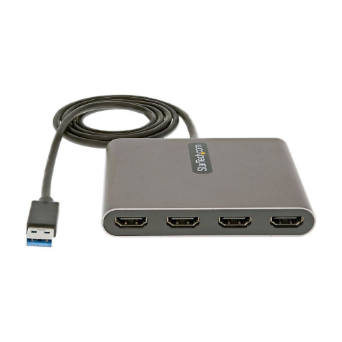 StarTech.com Adaptador USB 3.0 para 4x HDMI - Placa gráfica externa - Dongle adaptador gráfico USB Type-A para HDMI quádruplo -