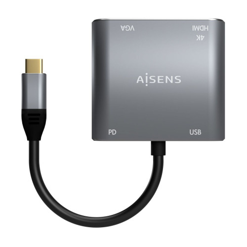 AISENS A109-0626 adaptador gráfico USB 3860 x 2160 pixels Cinzento