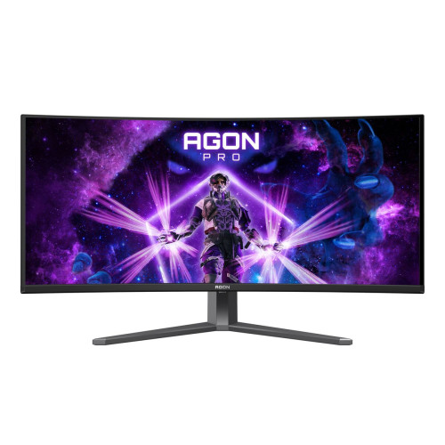 AOC AGON PRO AG346UCD monitor de ecrã 86,4 cm (34") 3440 x 1440 pixels Wide Quad HD QD-OLED Preto, Cinzento