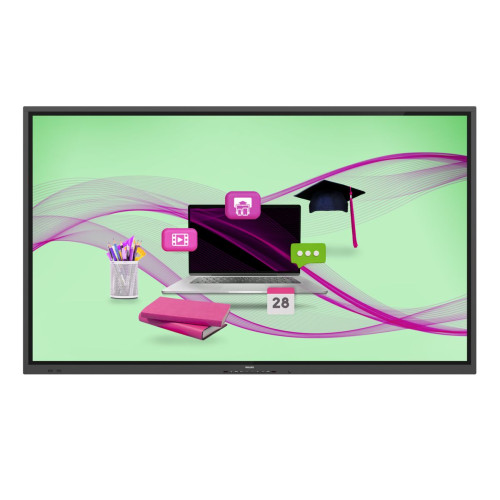 Philips 65BDL4052E 02 ecrã de sinalização Plasma digital 165,1 cm (65") LCD Wi-Fi 360 cd m² 4K Ultra HD Preto Ecrã táctil