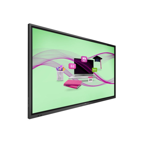 Philips 65BDL4052E 02 ecrã de sinalização Plasma digital 165,1 cm (65") LCD Wi-Fi 360 cd m² 4K Ultra HD Preto Ecrã táctil