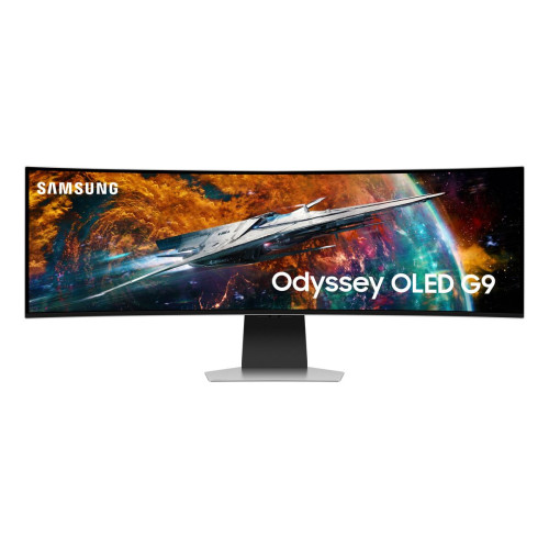 Samsung G95SC monitor de ecrã 124,5 cm (49") 5120 x 1440 pixels Dual QHD OLED Prateado