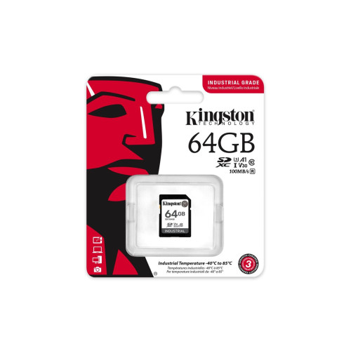 Kingston Technology Industrial 64 GB SDHC UHS-I Classe 10