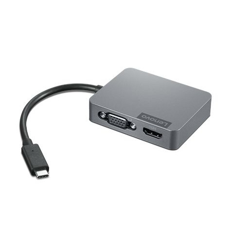 Lenovo 4X91A30366 base & duplicador de portas Com fios USB 2.0 Type-C Cinzento