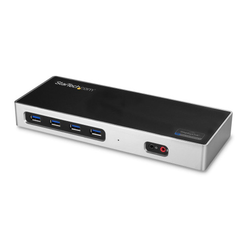 StarTech.com DK30A2DH base & duplicador de portas Com fios USB 3.2 Gen 1 (3.1 Gen 1) Type-C Preto, Prateado