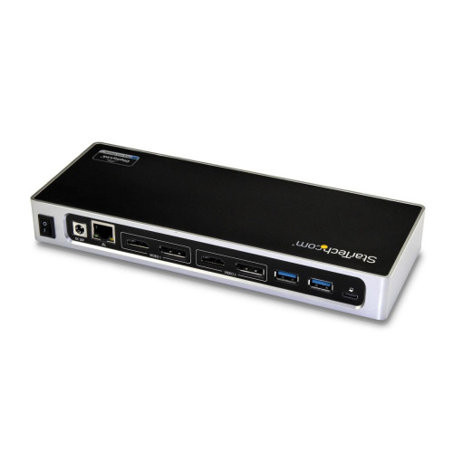 StarTech.com DK30A2DH base & duplicador de portas Com fios USB 3.2 Gen 1 (3.1 Gen 1) Type-C Preto, Prateado