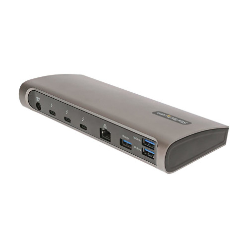 StarTech.com TB4CDOCKUE base & duplicador de portas Com fios Thunderbolt 4 Preto, Cinzento
