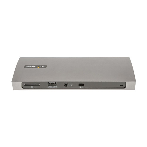 StarTech.com TB4CDOCKUE base & duplicador de portas Com fios Thunderbolt 4 Preto, Cinzento