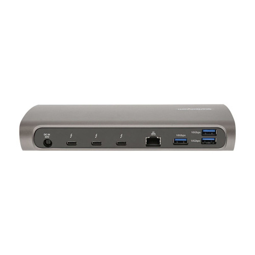 StarTech.com TB4CDOCKUE base & duplicador de portas Com fios Thunderbolt 4 Preto, Cinzento