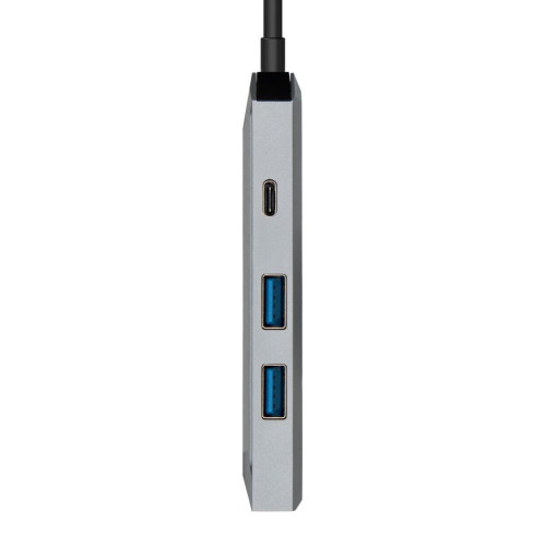 AISENS ASUC-4P002-GR base & duplicador de portas Com fios USB 3.2 Gen 1 (3.1 Gen 1) Type-C Cinzento