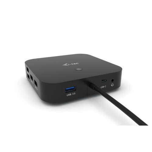 i-tec C31DUALDPDOCKPD base & duplicador de portas Com fios USB 3.2 Gen 1 (3.1 Gen 1) Type-C Preto