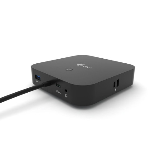 i-tec C31DUALDPDOCKPD base & duplicador de portas Com fios USB 3.2 Gen 1 (3.1 Gen 1) Type-C Preto