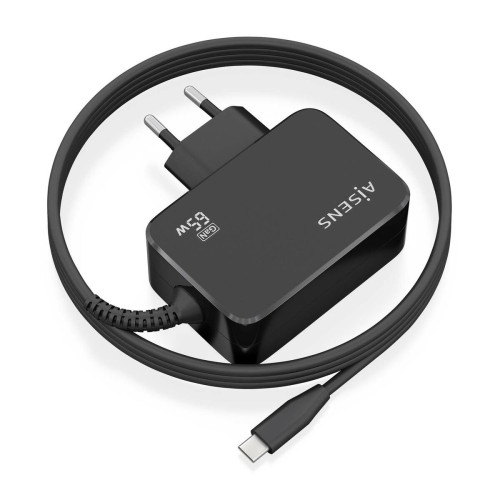 AISENS ASCH-1PD65WL033-BK carregador de dispositivos móveis Universal Preto AC Interior