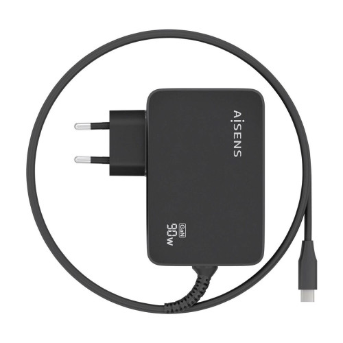 AISENS ASCH-1PD90WL034-BK carregador de dispositivos móveis Universal Preto AC Interior