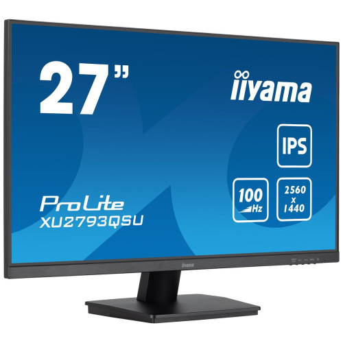 iiyama ProLite XU2793QSU-B7 LED display 68,6 cm (27") 2560 x 1440 pixels Wide Quad HD Preto