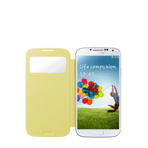 Samsung S View capa para telemóvel Capa tipo livro Amarelo