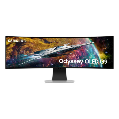 Samsung G95SC monitor de ecrã 124,5 cm (49") 5120 x 1440 pixels Dual QHD OLED Prateado