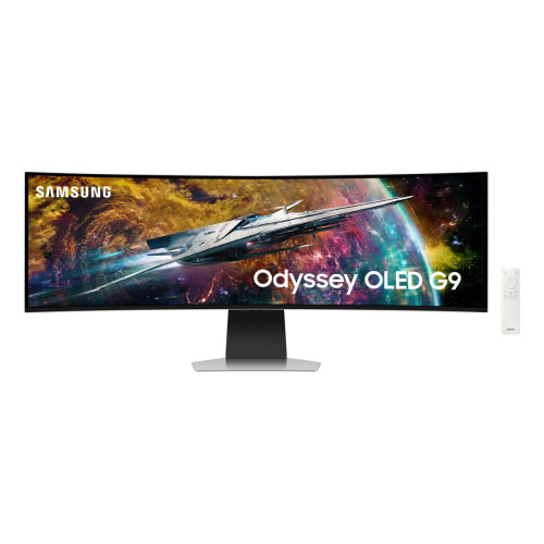 Samsung G95SC monitor de ecrã 124,5 cm (49") 5120 x 1440 pixels Dual QHD OLED Prateado