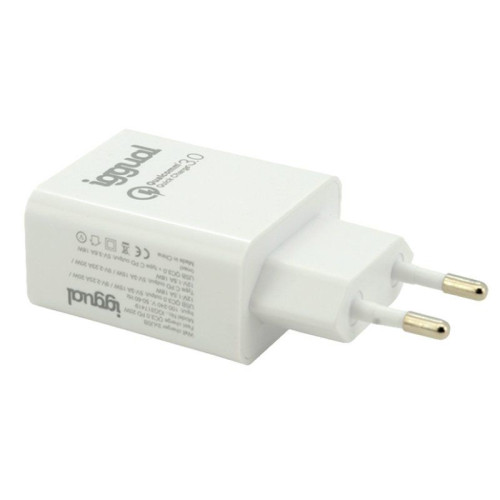 iggual IGG317419 carregador de dispositivos móveis Universal Branco USB Carregamento rápido Interior