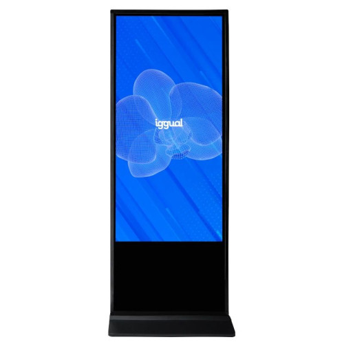 iggual Orchid 55'' Design Totem 139,7 cm (55") LCD Wi-Fi 500 cd m² 4K Ultra HD Preto Ecrã táctil Processador built-in Windows