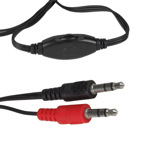 iggual Easy Call Auscultadores Com fios Fita de cabeça Escritório Call center Preto