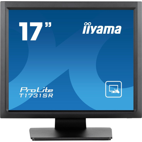 iiyama ProLite T1731SR-B1S monitor de ecrã 43,2 cm (17") 1280 x 1024 pixels SXGA LCD Ecrã táctil Preto