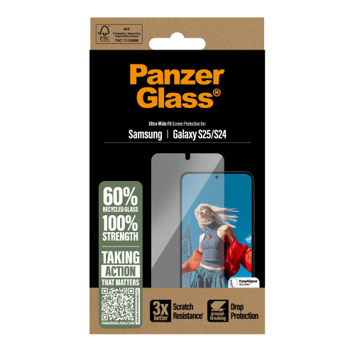 PanzerGlass Ultra Wide Fit Proteção de ecrã transparente Samsung 1 unidade(s)
